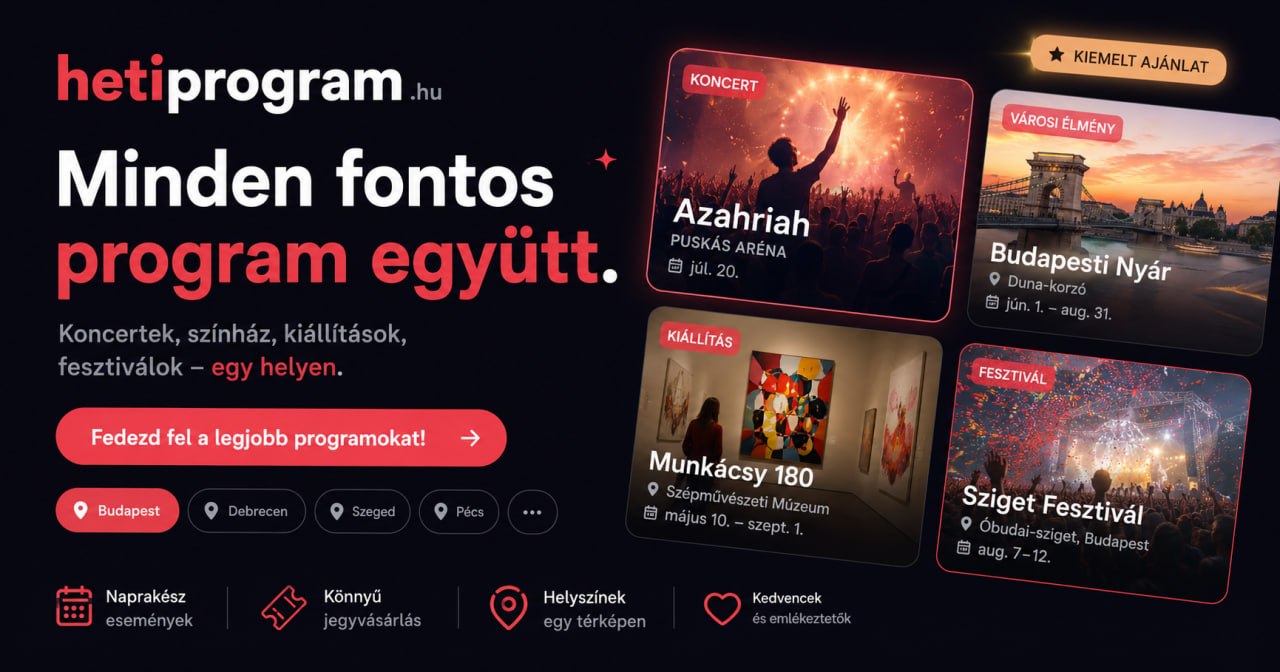hetiprogram.hu - minden fontos program egy helyen