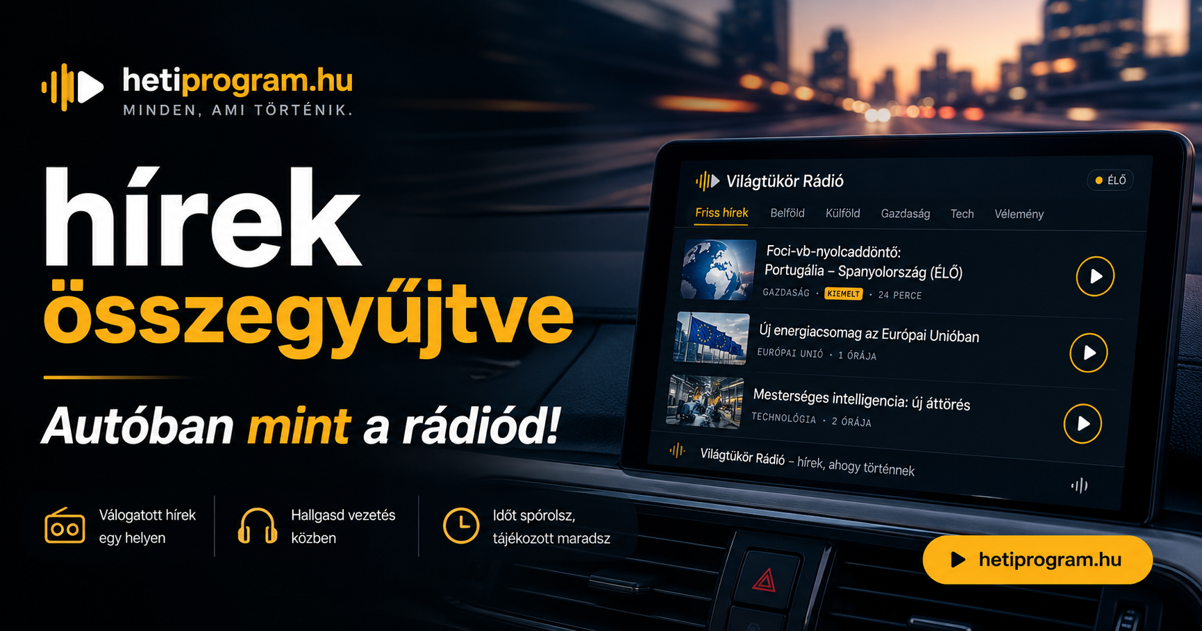 Világtükör Rádió — hírek, ahogy történnek